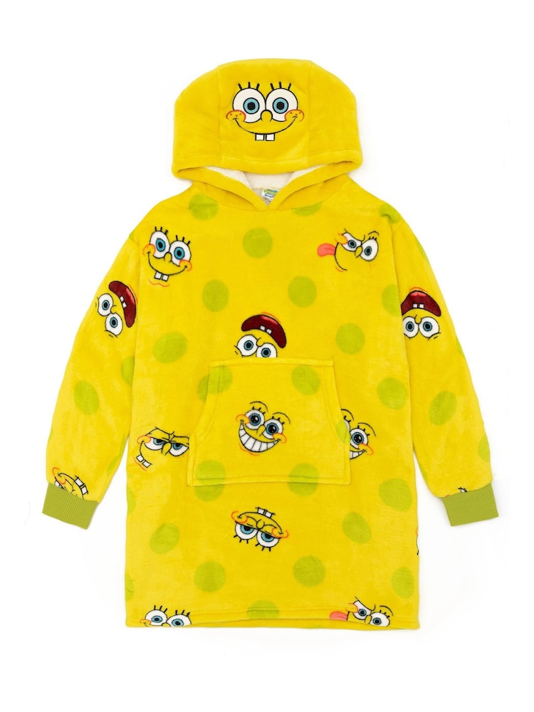 Vanilla Underground Yellow SpongeBob Kids Blanket Hoodie - Image 1 of 6