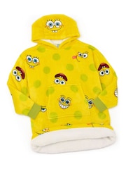 Vanilla Underground Yellow SpongeBob Kids Blanket Hoodie - Image 3 of 6