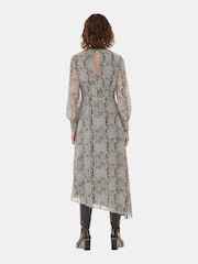 Whistles Natural Optical Snake Meg Dress - Image 2 of 5