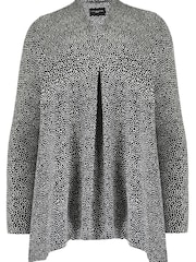 Live Unlimited Curve Mono Dash Print Jersey Pleat Front Top - Bild 4 von 4