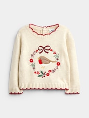 JoJo Maman Bébé Christmas Wreath Knitted Set - Imaginea 2 din 7