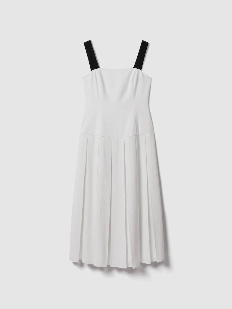 Florere Pleated Strappy Midi Dress - Image 2 of 6