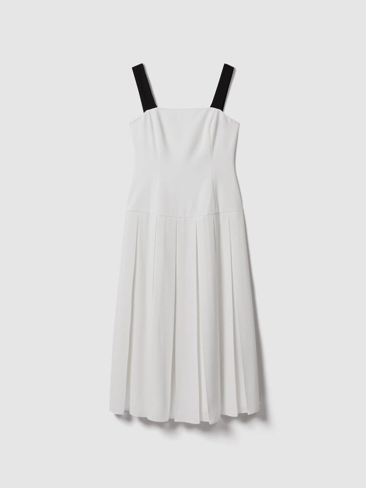 Vestido a media pierna plisado con tirantes de Florere - Imagen 2 de 6 Vestido a media pierna plisado con tirantes de Florere - Imagen 2 de 6