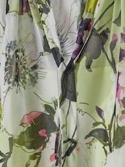 Florere Printed Tie Neck Blouse - Image 6 of 7