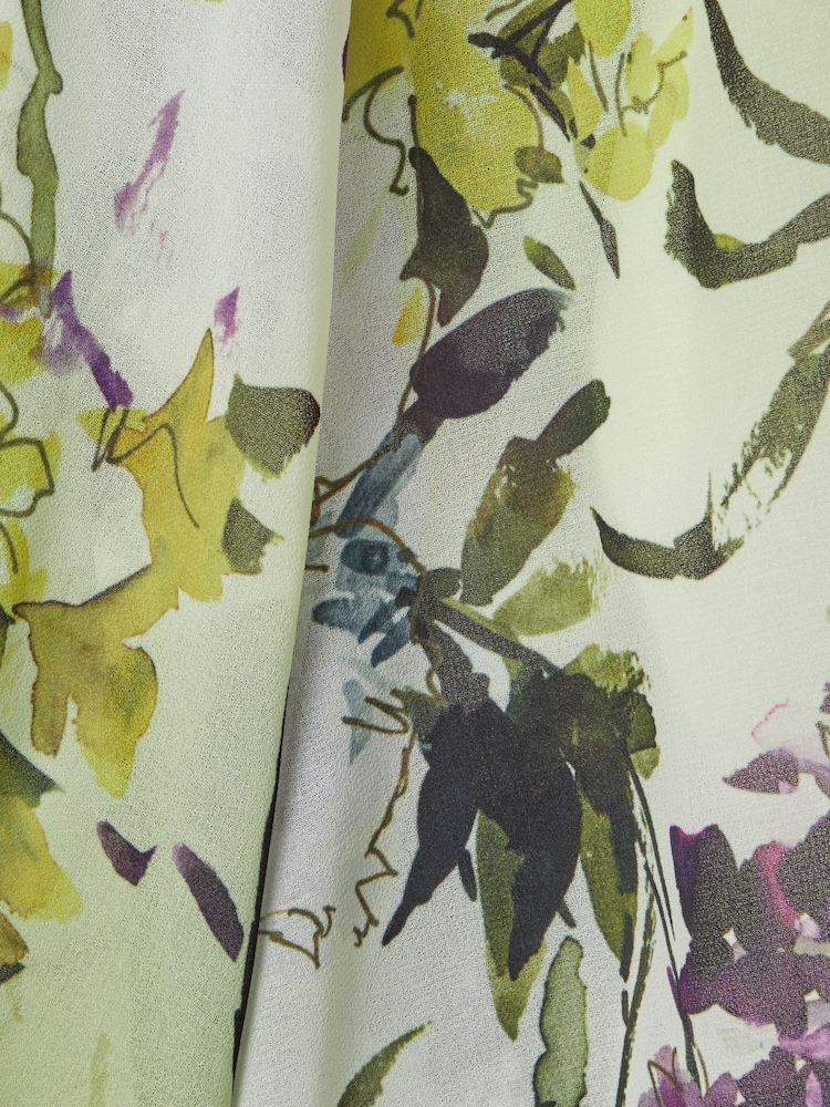 Florere Printed Tie Neck Blouse - Image 7 of 7