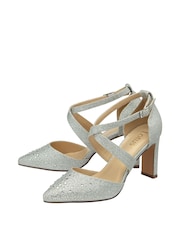 Lotus Silver Occasion Shoes - Image 3 of 5