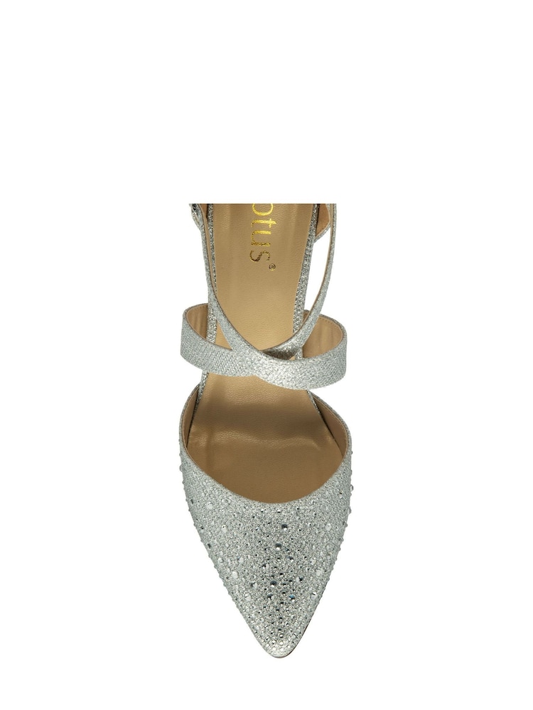 Lotus Silver Occasion Shoes - Image 5 of 5