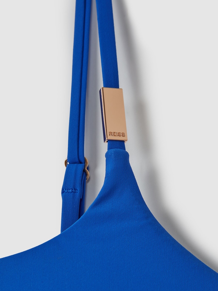 Reiss Cobalt Blue Miley Bandeau Bikini Top - Image 6 of 6 Reiss Cobalt Blue Miley Bandeau Bikini Top - Image 6 of 6