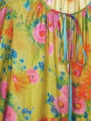 Florere Printed Tie Neck Blouse - Image 6 of 6