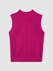 Florere Crochet Crew Neck Vest - Image 2 of 5