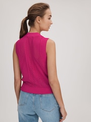 Florere Crochet Crew Neck Vest - Image 4 of 5