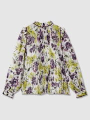 Florere Printed Pleated Blouse - Image 2 of 8