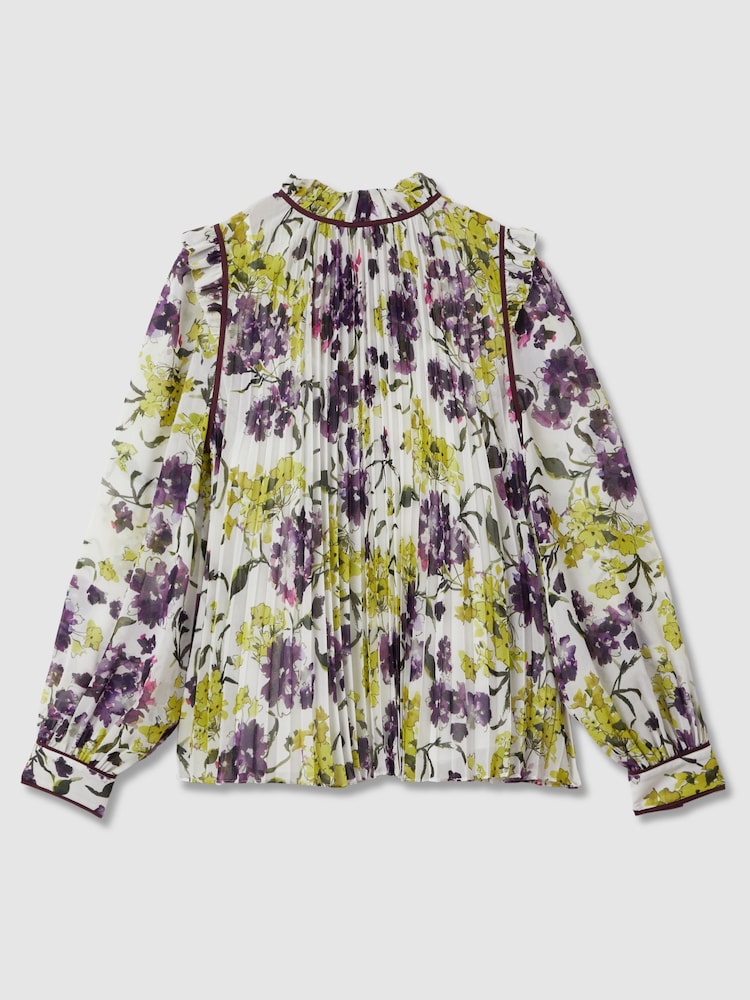 Florere Printed Pleated Blouse - Image 2 of 8