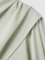 Reiss Sage Emilia Satin Detachable Scarf Shirt - Image 7 of 7