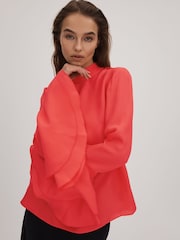 Florere Fluted Cuff Blouse - Image 4 of 7