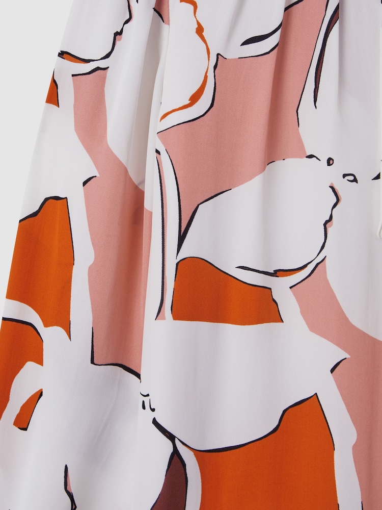 Minivestido estampado con lazo en el cuello Tanya de Reiss - Imagen 6 de 6 Minivestido estampado con lazo en el cuello Tanya de Reiss - Imagen 6 de 6