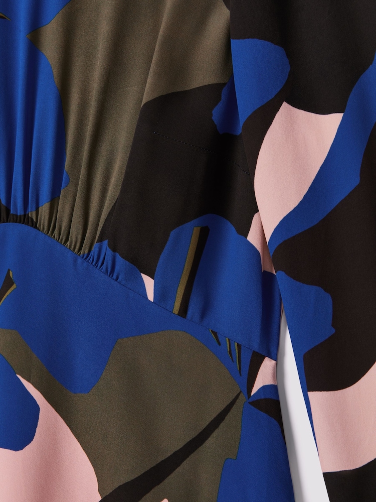 Bedruckt Midi kleid „Florere“ mit Reißverschluss bündchen - Bild 7 von 7 Bedruckt Midi kleid „Florere“ mit Reißverschluss bündchen - Bild 7 von 7