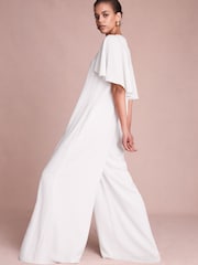 Florere Cape Wide Leg Jumpsuit - Image 3 of 7