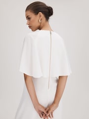 Florere Cape Wide Leg Jumpsuit - Image 6 of 7