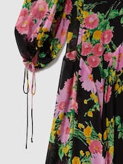 Florere Sheer Asymmetric Midi Dress - Image 7 of 7