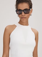 Florere Knitted Halter Neck Vest - Image 1 of 5