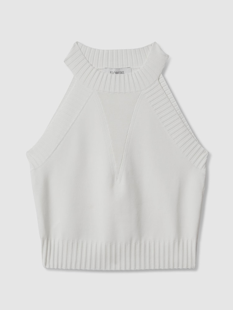 Florere Knitted Halter Neck Vest - Image 2 of 5