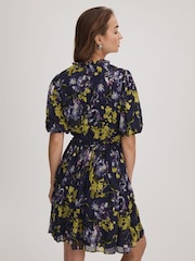 Florere Printed Puff Sleeve Mini Dress - Image 5 of 6