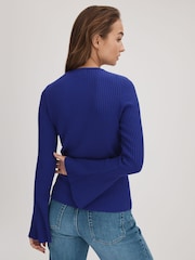 Florere Ribbed Fluted Cuff Jumper - Image 5 of 6