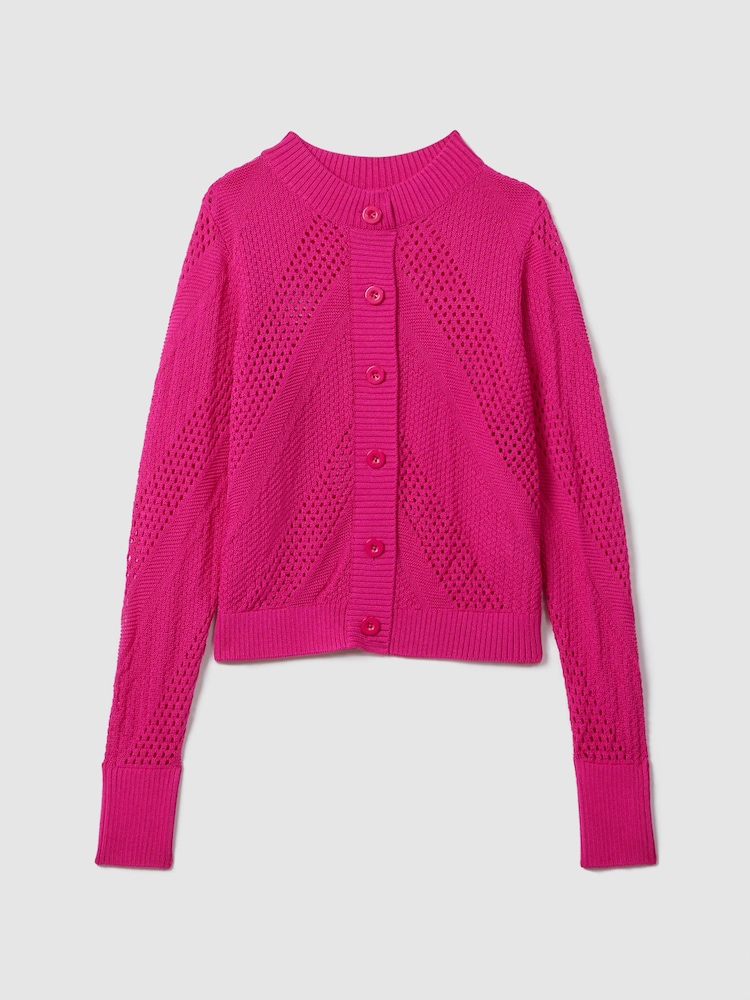Florere Crochet Button-Through Cardigan - Image 2 of 5