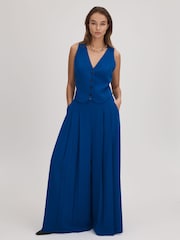 Florere Pleated Wide Leg Trousers - Image 1 of 7