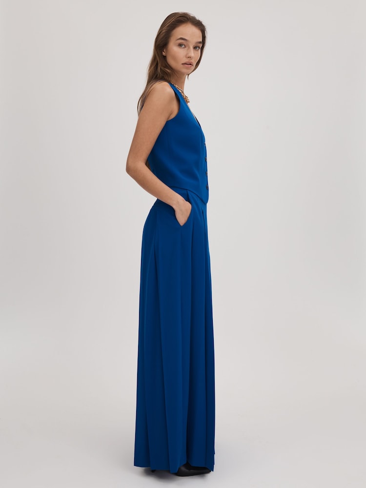 Florere Pleated Wide Leg Trousers - Image 4 of 7
