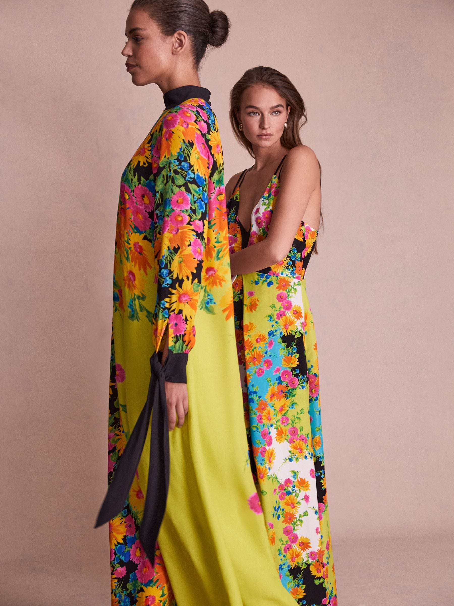 Buy Florere Printed Tie Cuff Maxi Dress from Next USA