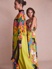 Florere Printed Tie Cuff Maxi Dress - Image 3 of 8