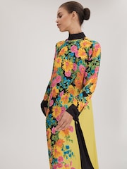 Florere Printed Tie Cuff Maxi Dress - Image 5 of 8
