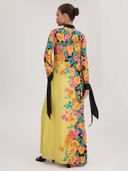 Florere Printed Tie Cuff Maxi Dress - Image 6 of 8