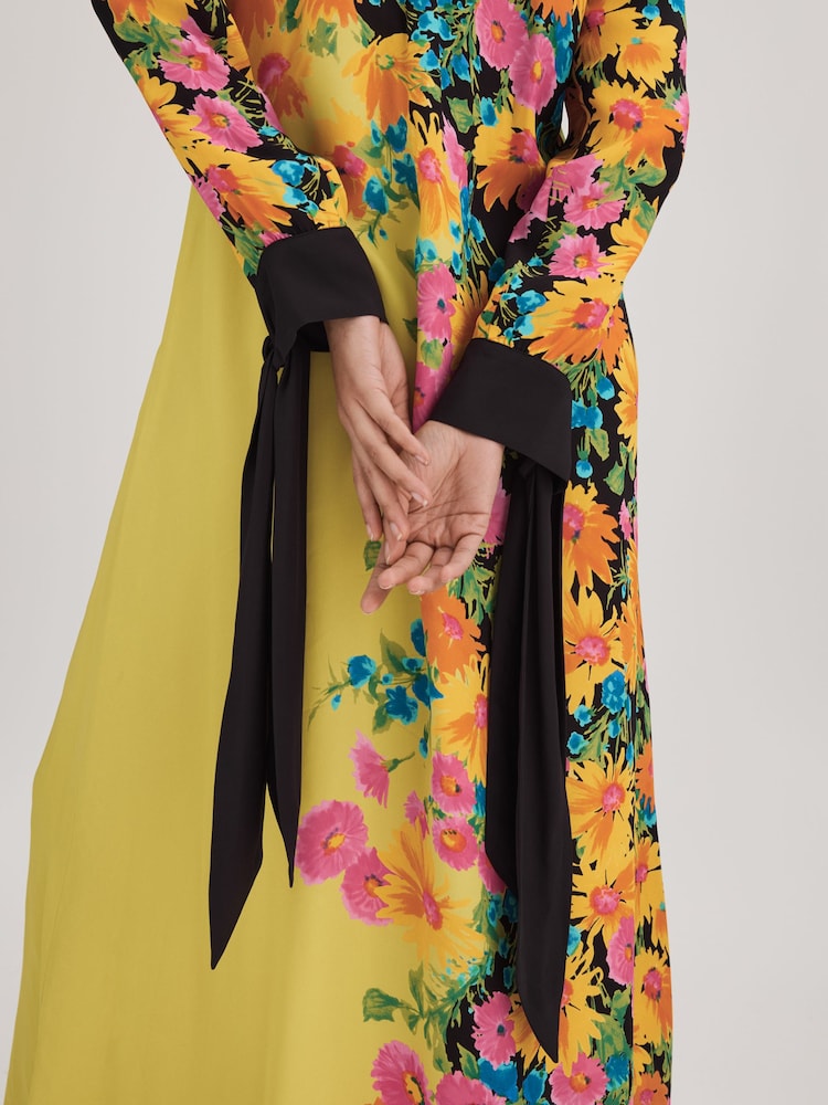 chinese dress ladies Baltic Born Womens Kearny Ruffle Maxi Dress | Blush + Vintage Floral