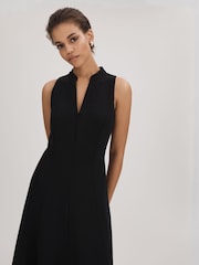 Florere Zip Front Midi Dress - Image 3 of 6