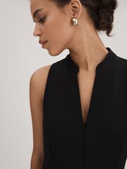 Florere Zip Front Midi Dress - Image 4 of 6