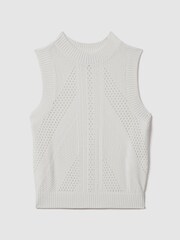 Florere Crochet Crew Neck Vest - Image 2 of 5
