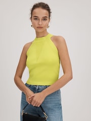 Florere Knitted Halter Neck Vest - Image 1 of 6