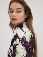 Florere Printed Zip Cuff Midi Dress - Image 3 of 7