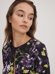 Florere Printed Blouson Sleeve Midi Dress - Image 4 of 7