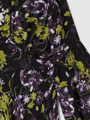 Florere Printed Blouson Sleeve Midi Dress - Image 7 of 7