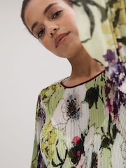 Florere Printed Blouson Sleeve Midi Dress - Image 4 of 6