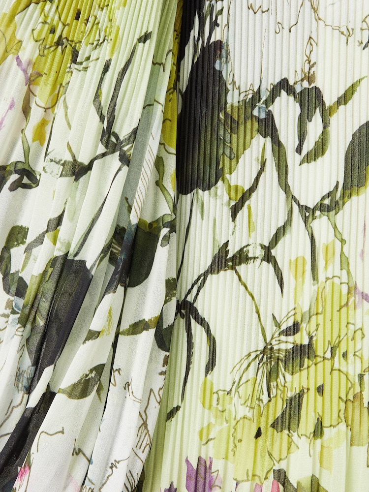 Florere Printed Blouson Sleeve Midi Dress - Image 6 of 6
