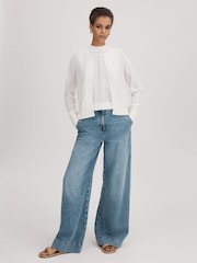 Florere Ivory Crochet Button Through Cardigan - Image 3 of 5
