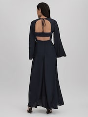 Платье миди с расклешенными рукавами Reiss Andra - Image 5 of 6