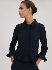 Florere Crepe Ruffle Jacket - Image 1 of 6