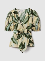 Florere Printed Wrap Blouse - Image 2 of 6