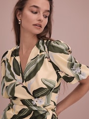 Florere Printed Wrap Blouse - Image 3 of 6